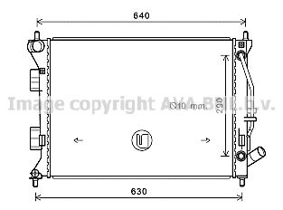 AVA QUALITY COOLING hy2381 -  Радиатор, охлаждение двигателя